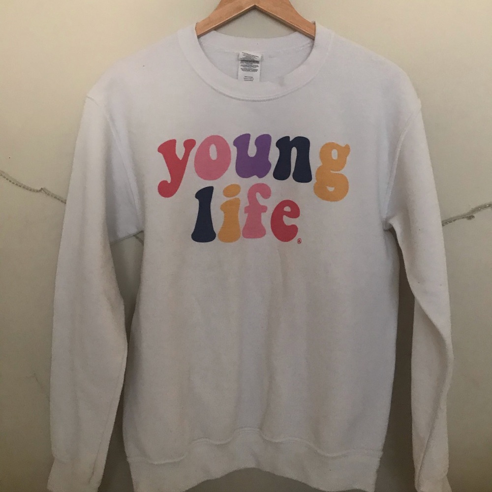 Retro font Crewneck (White)